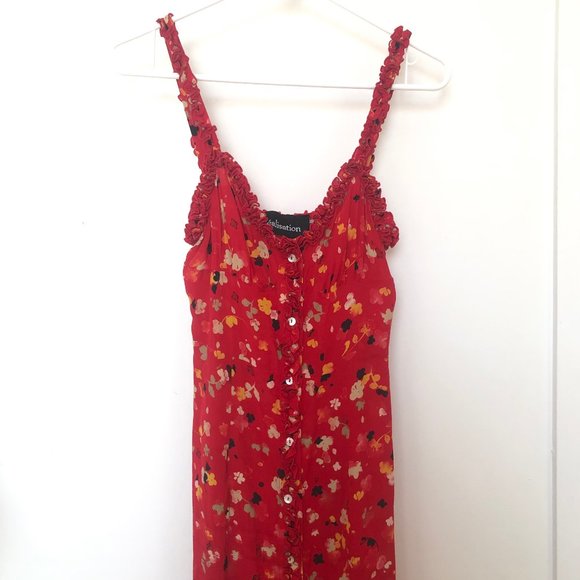 Realisation Par Juliet Dress in Rouge Fleur Sz S - Picture 7 of 8